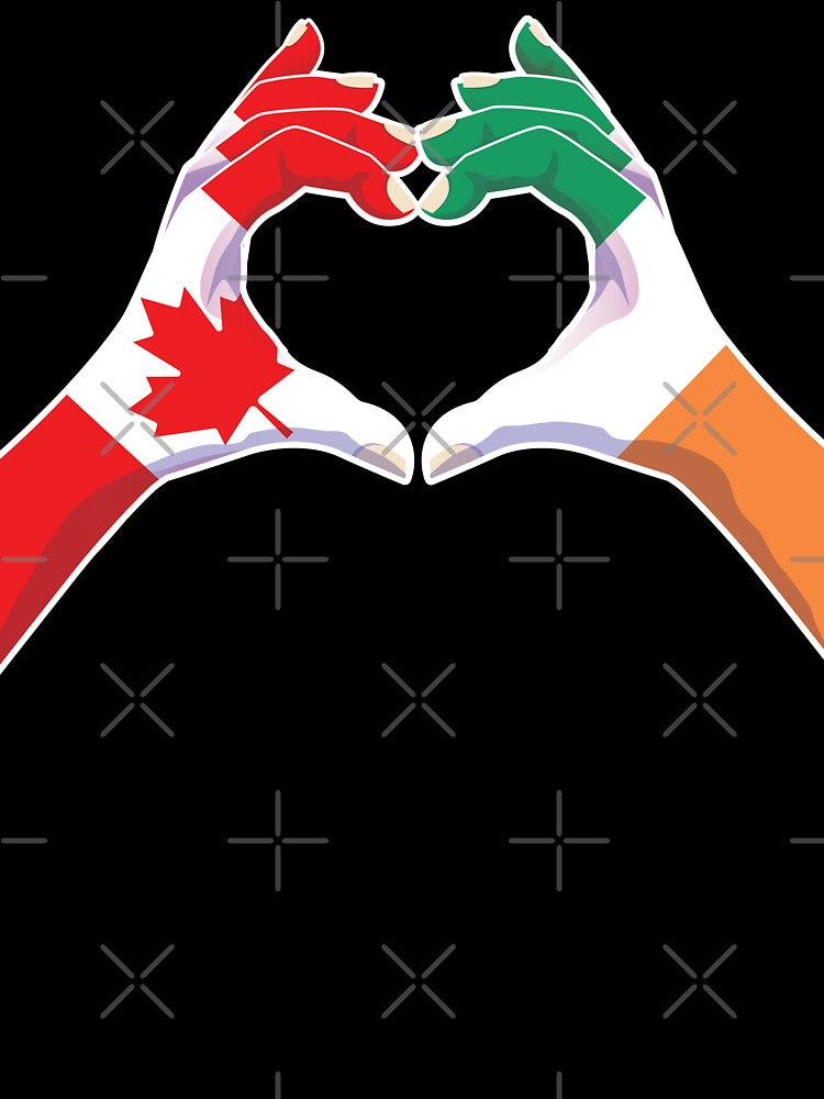 Ireland Irish Canadian Canada Love Heart Peace by FlagX T-Shirts, Hoodie, Sweatshirt | BlankRebels.com (Image 3)