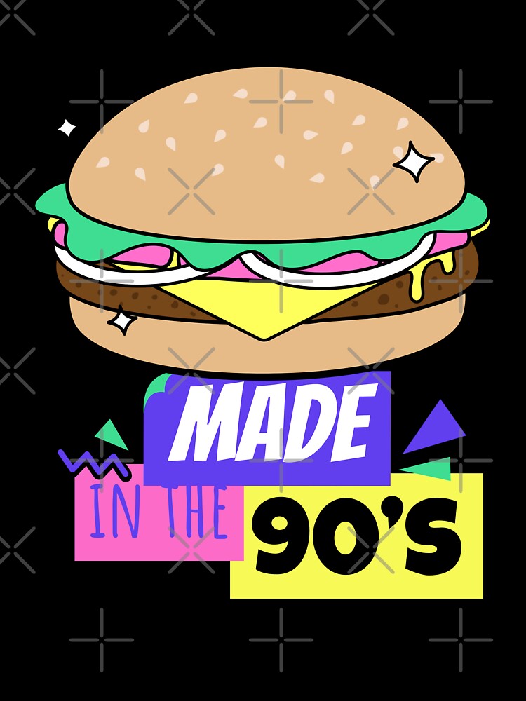 Made In the 90's -  Old School Burger Design - by onjcdesign T-Shirts, Hoodie, Sweatshirt | BlankRebels.com (Image 3)