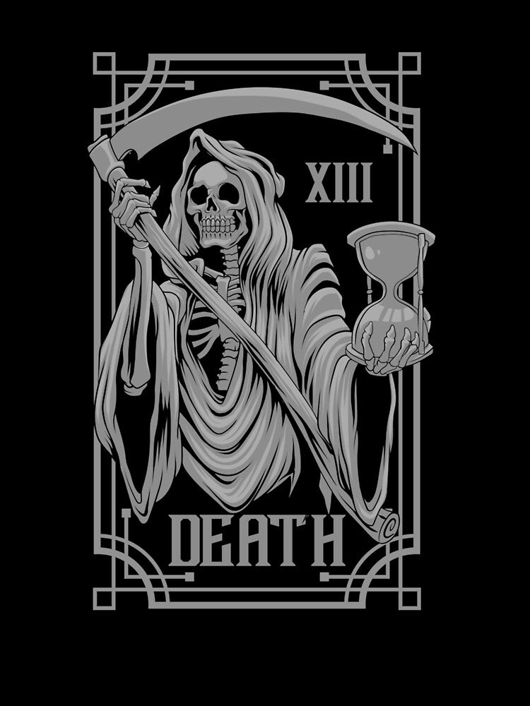 Tarot Card Goth Death Grim Reaper Occult Pagan Satanic by taaddison50 T-Shirts, Hoodie, Sweatshirt (Image 3)