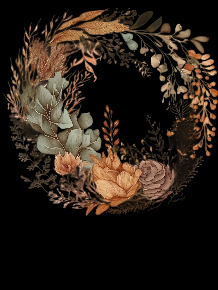Boho Inspired Floral Print T-Shirt by iDezine GD Hoodie, Sweatshirt | BlankRebels.com (Image 3)