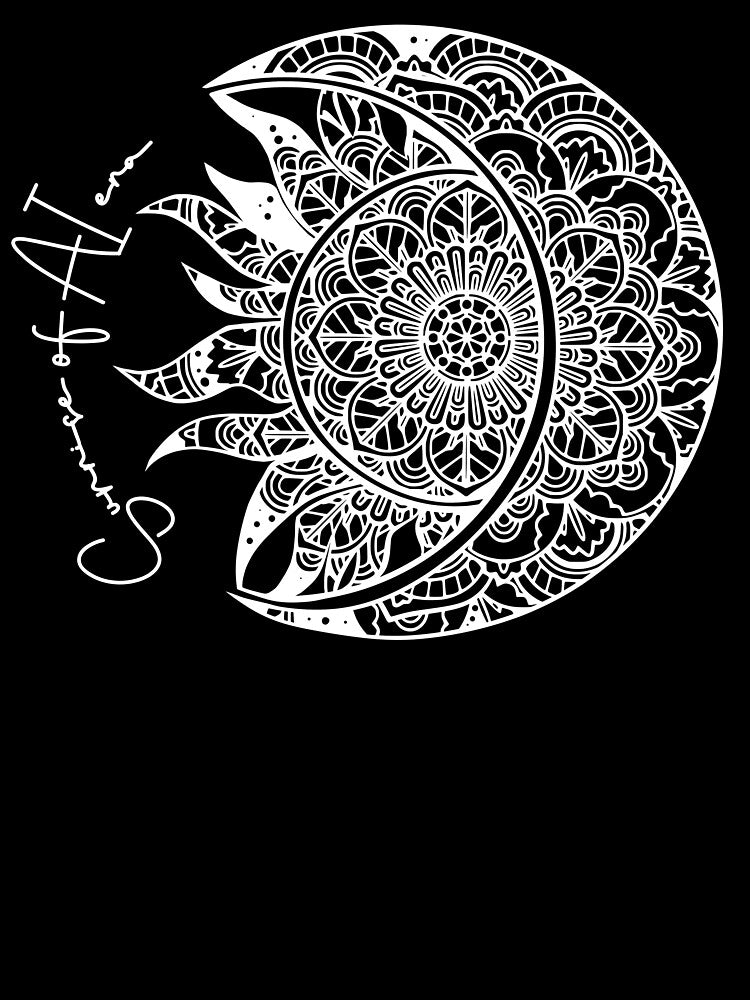 Cosmic Sun & Moon Tech Fusion Art by Doodle-Bloom T-Shirts, Hoodie, Sweatshirt | BlankRebels.com (Image 3)