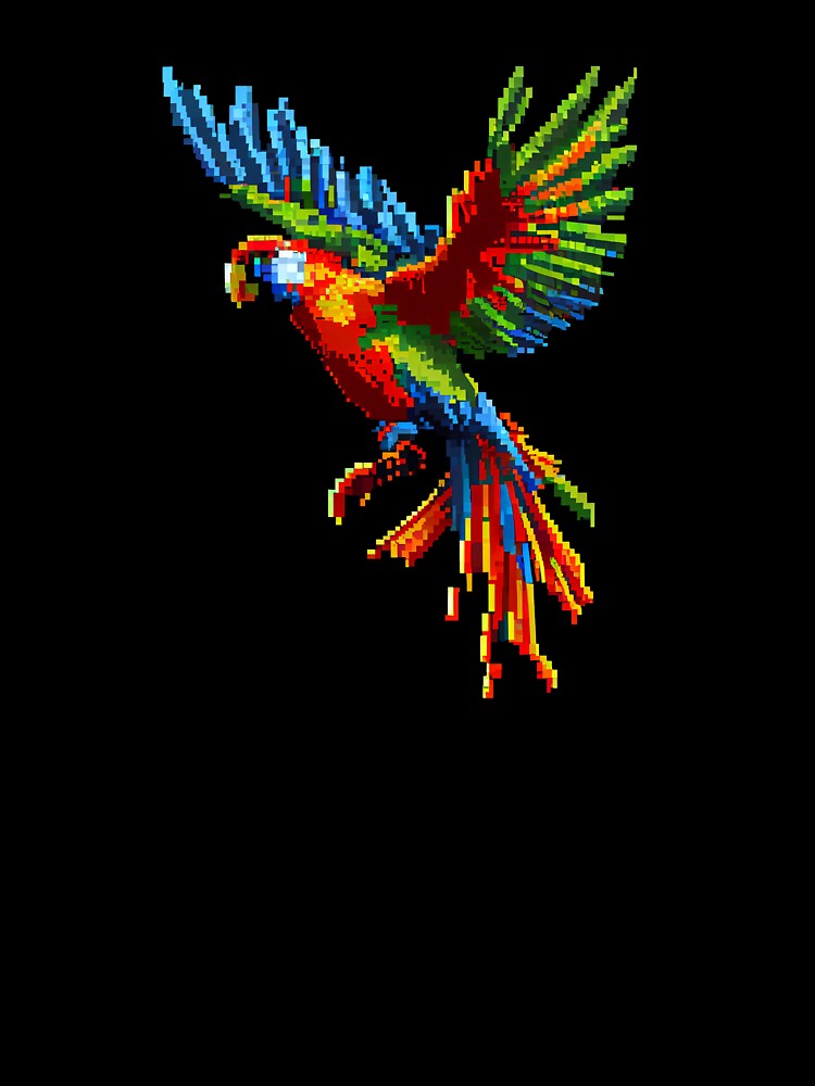 Colorful parrot. by Pixelarium