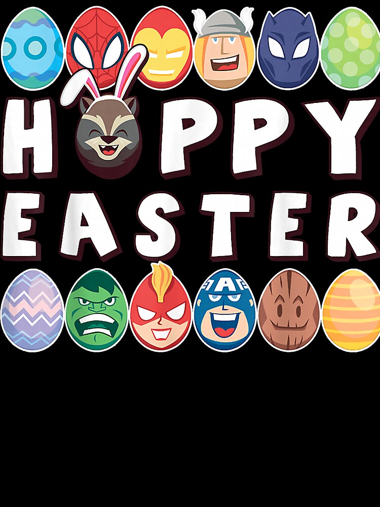 Marvel Easter Hoppy Easter Group Eggs T Shirt Small by trucnhieuchan