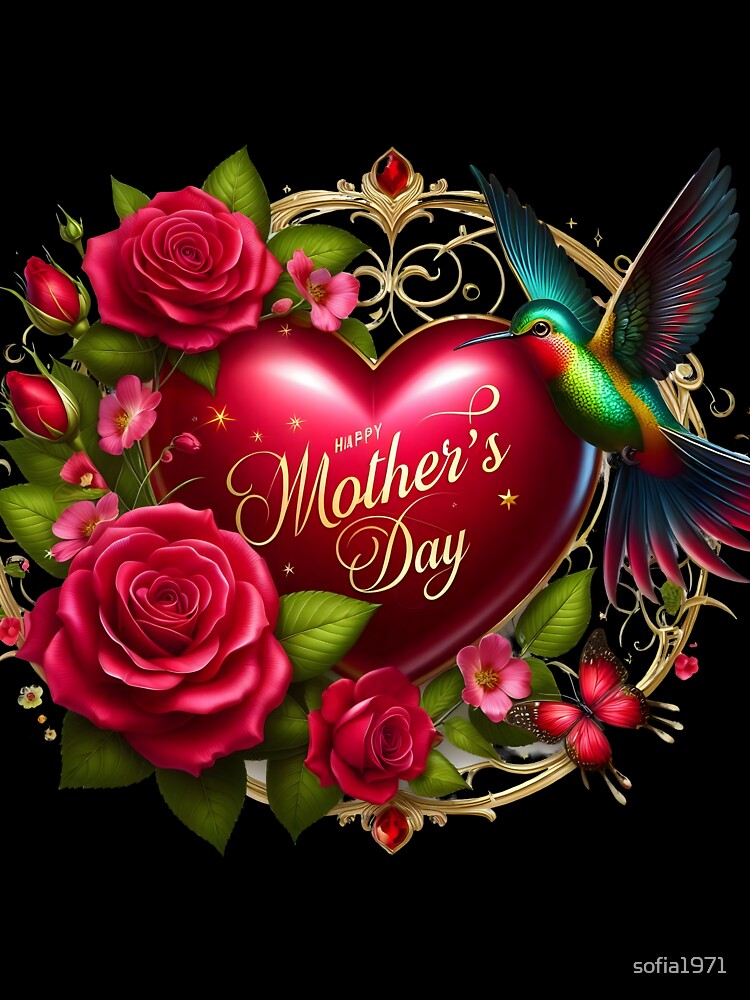For Mother's Day 2024: 3D Heart With Flowers by sofia1971 T-Shirts, Hoodie, Sweatshirt | BlankRebels.com (Image 3)
