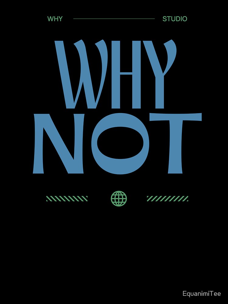 Minimalist 'Why Not' T-Shirt | Growth Mindset Apparel | Aesthetic Studio Graphic Tee | Inspirational Fitness &... (Image 3)