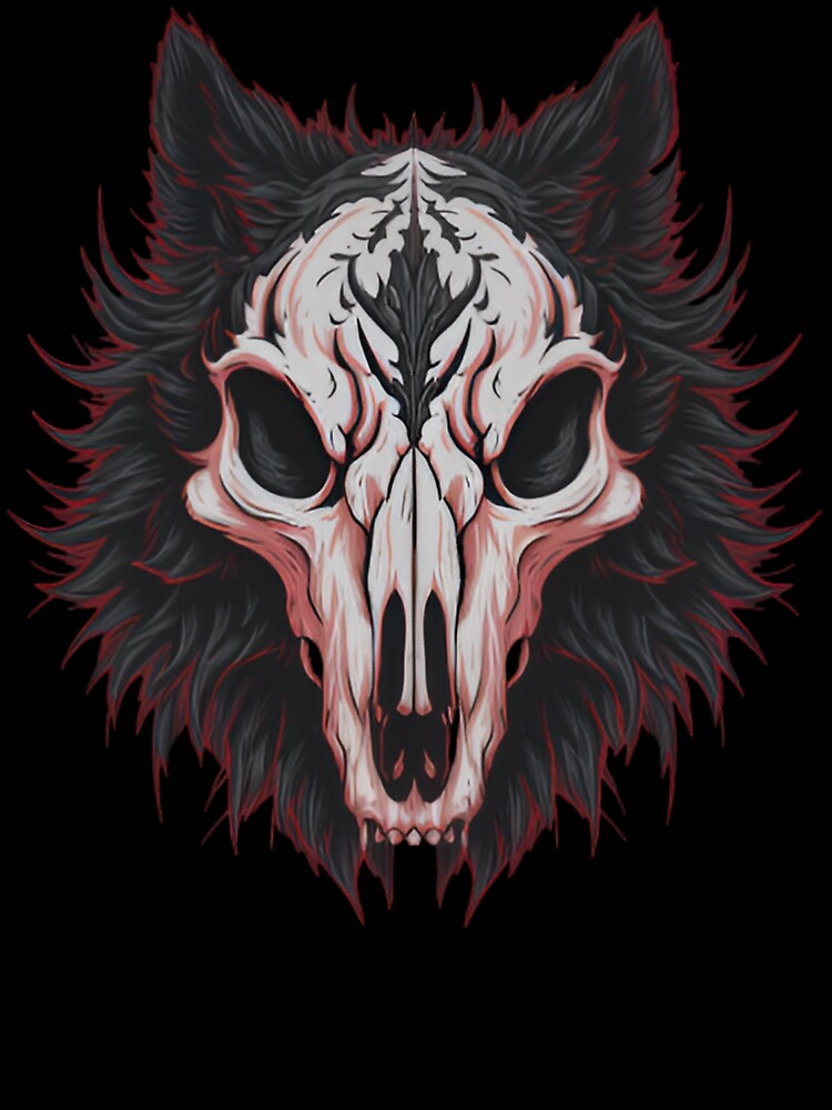 Gothic Wolf Skull by Mr-Feniks-55 T-Shirts, Hoodie, Sweatshirt | BlankRebels.com (Image 3)