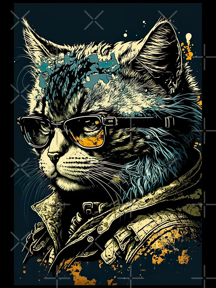 Cool Cat Portrait Wearing Glasses T-Shirts, Hoodie, Sweatshirt