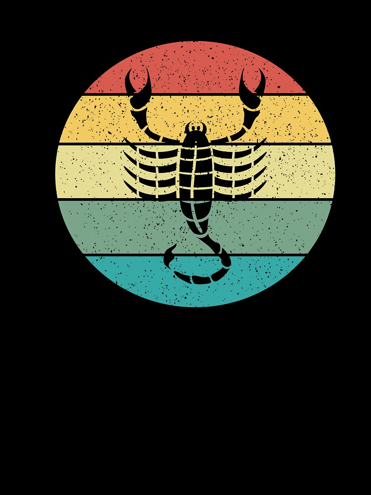 Scorpio Zodiac Sign Retro Vintage by Salvadax T-Shirts, Hoodie, Sweatshirt | BlankRebels.com (Image 3)