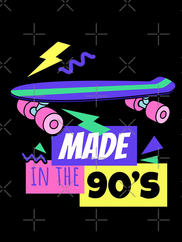 Made In the 90's -  Old School SkateBoard - Design by onjcdesign T-Shirts, Hoodie, Sweatshirt | BlankRebels.com (Image 3)