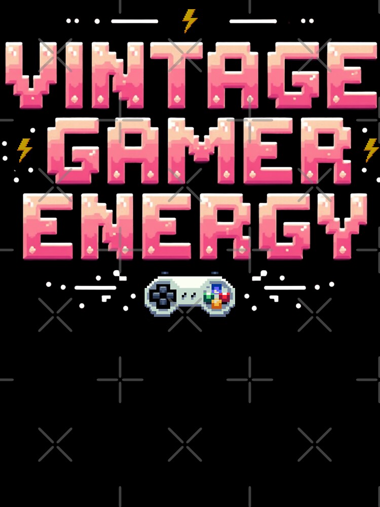 Vintage Gamer Energy by PerkzPrints T-Shirts, Hoodie, Sweatshirt | BlankRebels.com (Image 3)