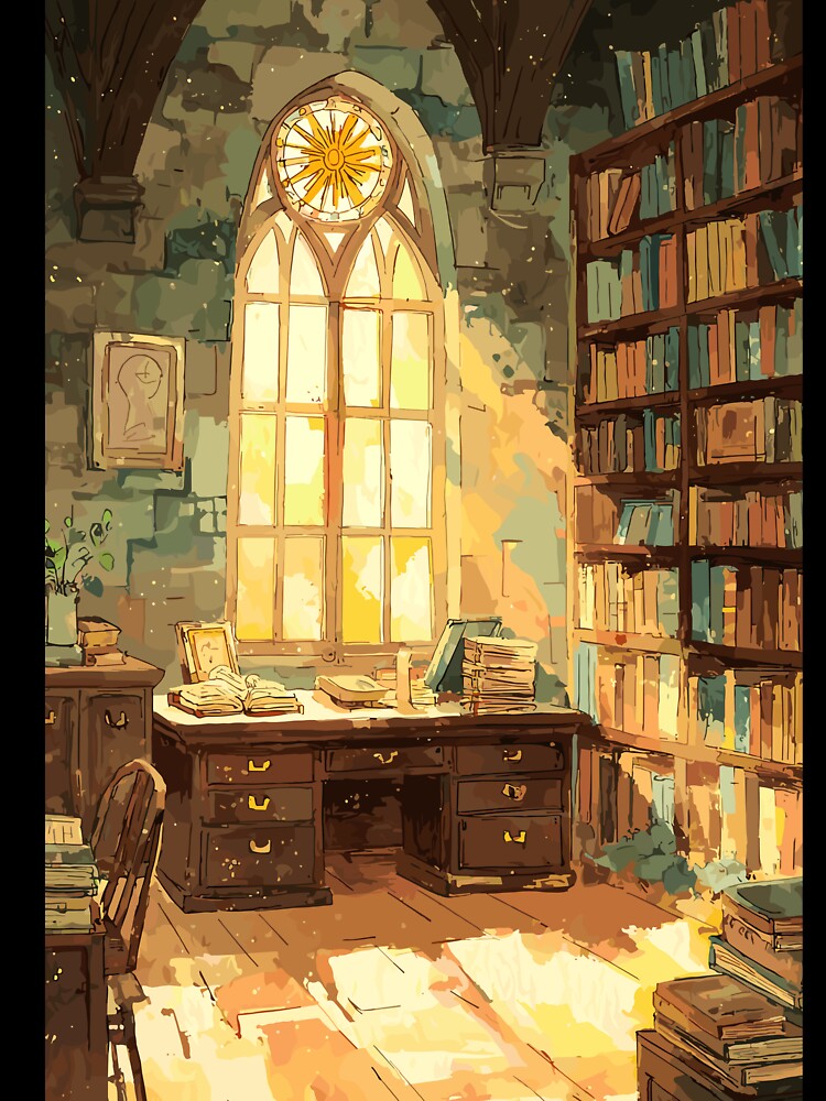 Scholar’s Sanctuary Sunlit Library Light Academia by bapupa T-Shirts, Hoodie, Sweatshirt | BlankRebels.com (Image 3)