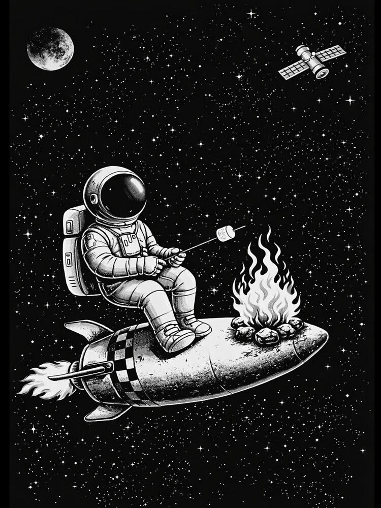 Cosmic Campfire Astronaut by Maverickystore T-Shirts, Hoodie, Sweatshirt | BlankRebels.com (Image 3)