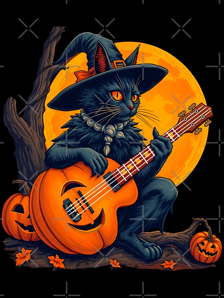 Pumpkin Blues black cat by Kamoufleur T-Shirts, Hoodie, Sweatshirt | BlankRebels.com (Image 3)