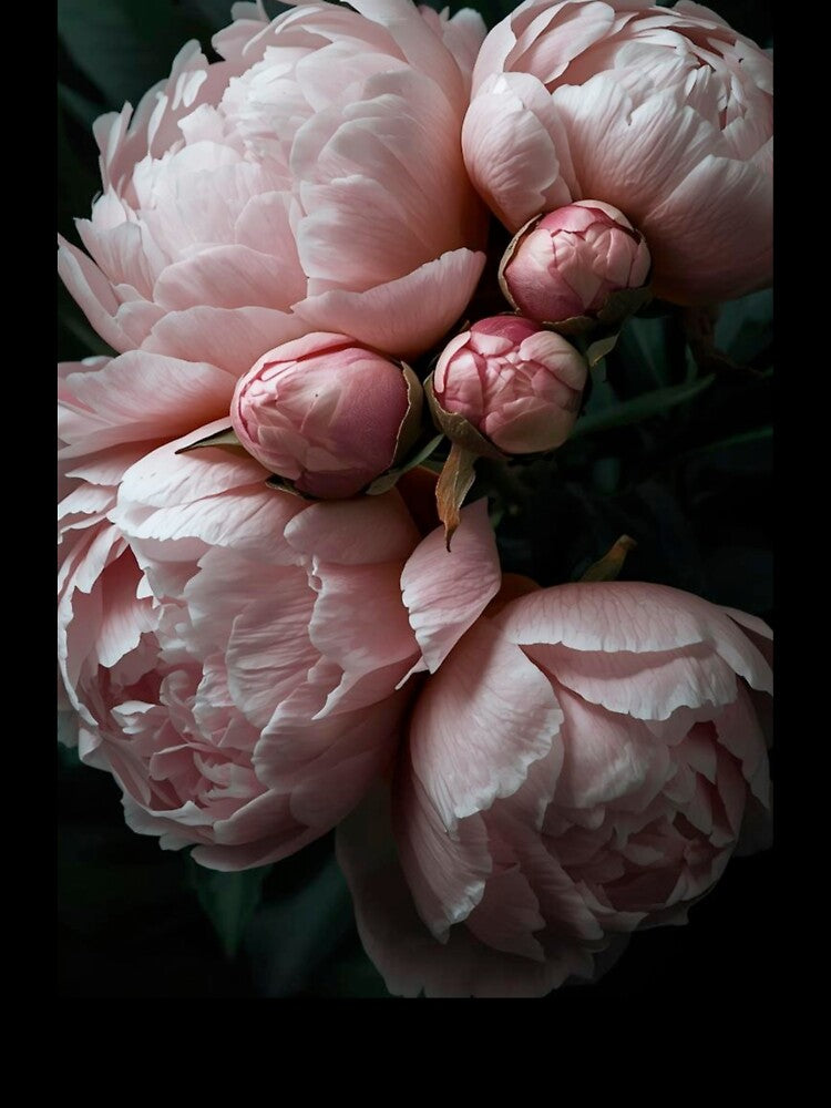 Delicate peony blossoms in a dark academia-style by FlowerFolie T-Shirts, Hoodie, Sweatshirt | BlankRebels.com (Image 3)
