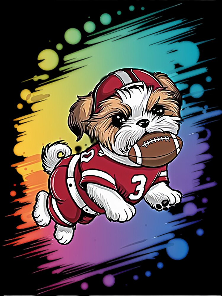 Shih Tzu Puppy Playing Football by likbatonboot