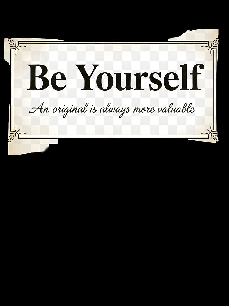 Be Yourself Vintage Label - Dark Academia Aesthetic Quote by ArtCrafter13 T-Shirts, Hoodie, Sweatshirt (Image 3)