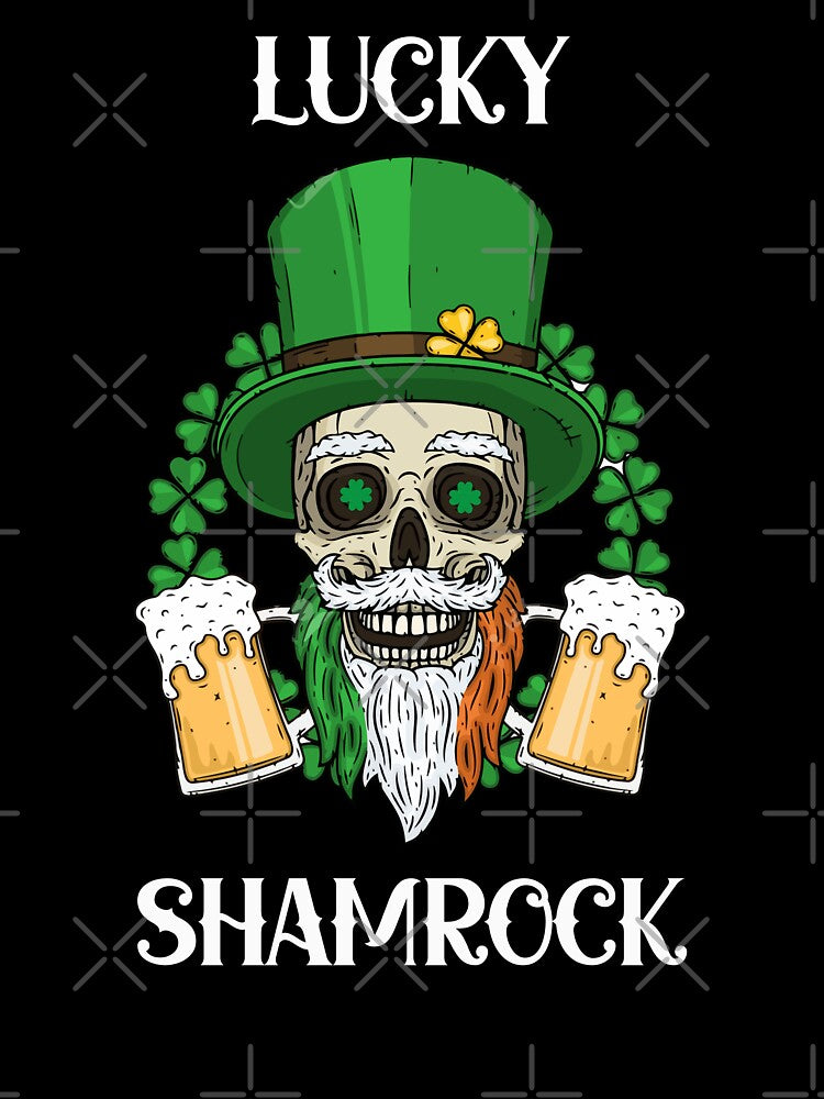 LUCKY SHAMROCK St. Patrick's Day MEN WOMEN Funny by BOHOVIN T-Shirts, Hoodie, Sweatshirt | BlankRebels.com (Image 3)