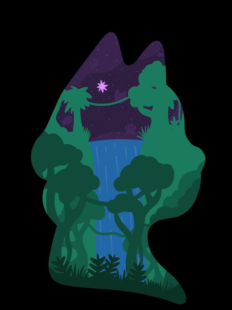 Jungle in a Cat Silhouette by CamdenAKAIce T-Shirts, Hoodie, Sweatshirt | BlankRebels.com (Image 3)