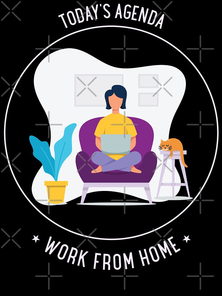 Today's Agenda Work From Home Woman T-Shirt by TeeDawgDesigns Hoodie, Sweatshirt | BlankRebels.com (Image 3)