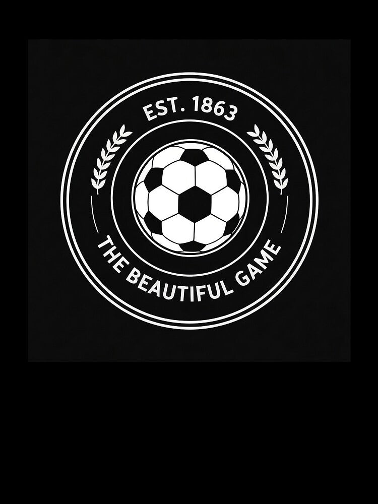 The Beautiful Game — Vintage Soccer Badge EST. 1863 by BestVarieties