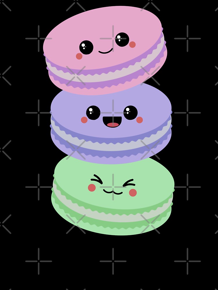 Kawaii Macaron Stack by sasyall T-Shirts, Hoodie, Sweatshirt | BlankRebels.com (Image 3)