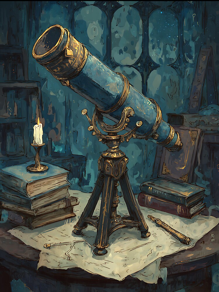 Dark Academia: Celestial Telescope by bapupa T-Shirts, Hoodie, Sweatshirt | BlankRebels.com (Image 3)