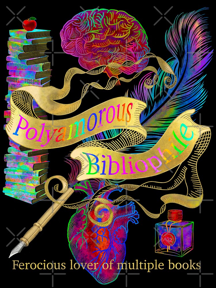 Polyamorous Bibliophile by Floralife T-Shirts, Hoodie, Sweatshirt | BlankRebels.com (Image 3)