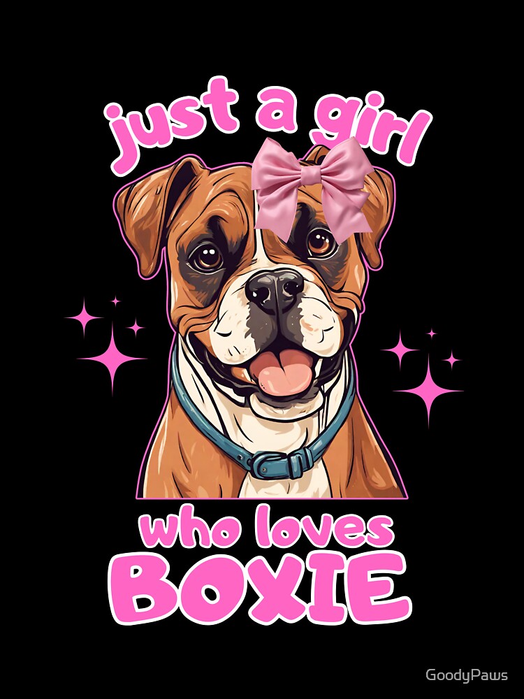 Just a girl who loves dogs Boxer by GoodyPaws T-Shirts, Hoodie, Sweatshirt | BlankRebels.com (Image 3)