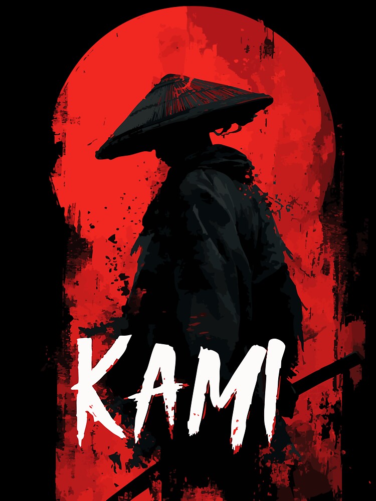 Kami silhouette in red contrast by drizzd T-Shirts, Hoodie, Sweatshirt | BlankRebels.com (Image 3)