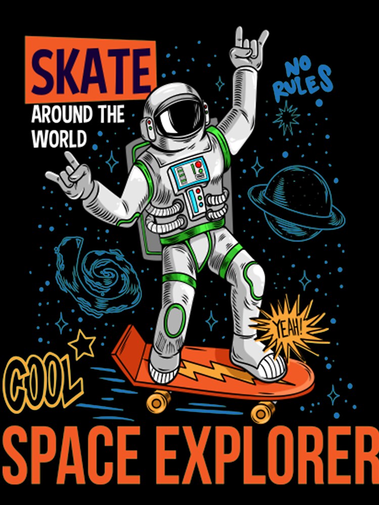 Astronaut Skater by YoungTo T-Shirts, Hoodie, Sweatshirt | BlankRebels.com (Image 3)