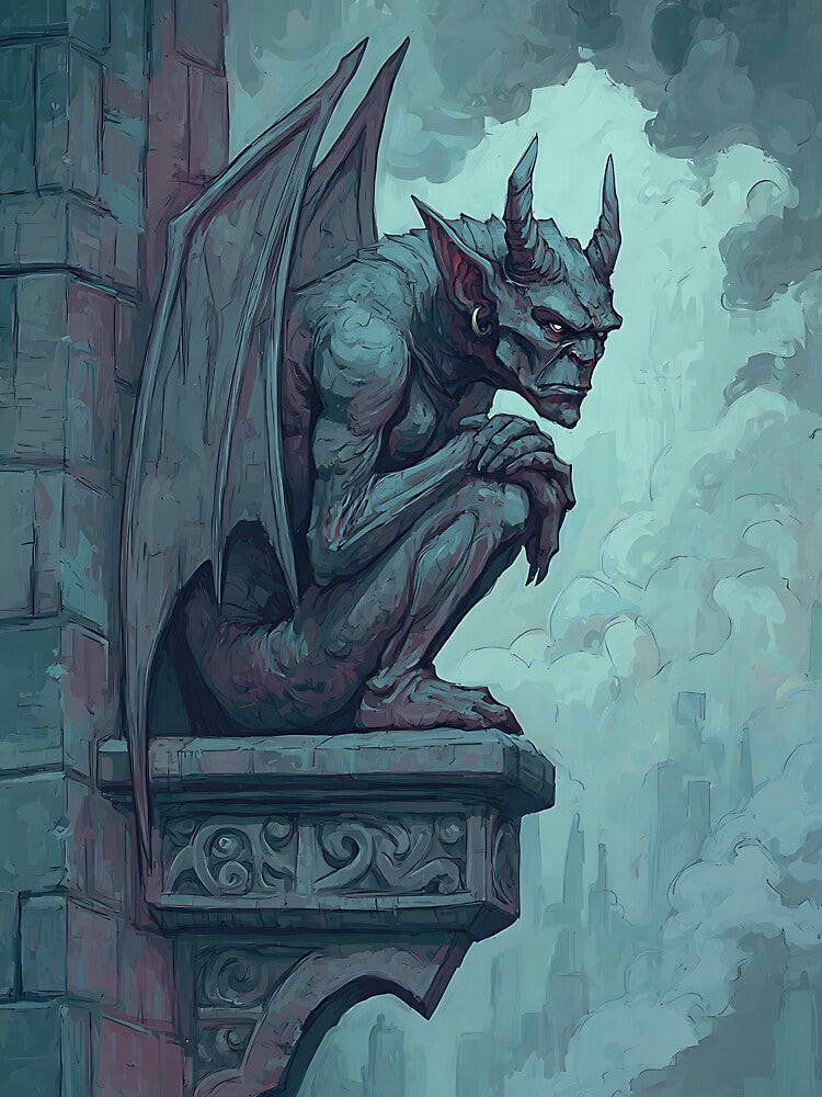 Brooding Dark Academia Gargoyle by bapupa T-Shirts, Hoodie, Sweatshirt | BlankRebels.com (Image 3)