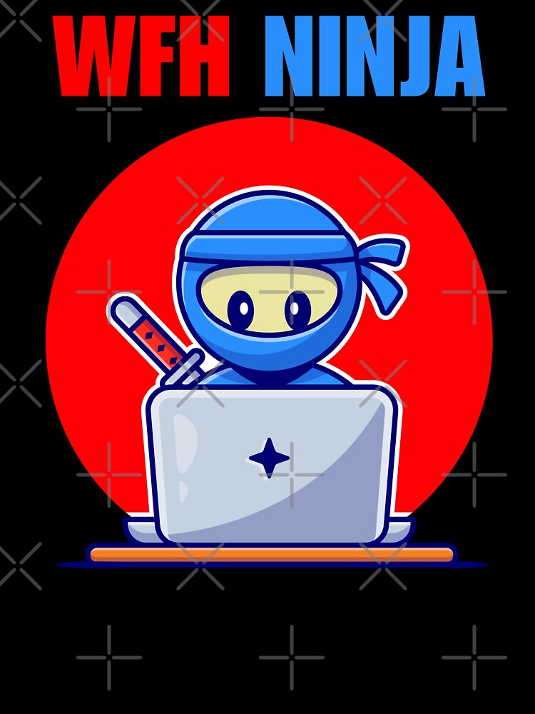 WFH Ninja, funny freelancer, work (Image 3)