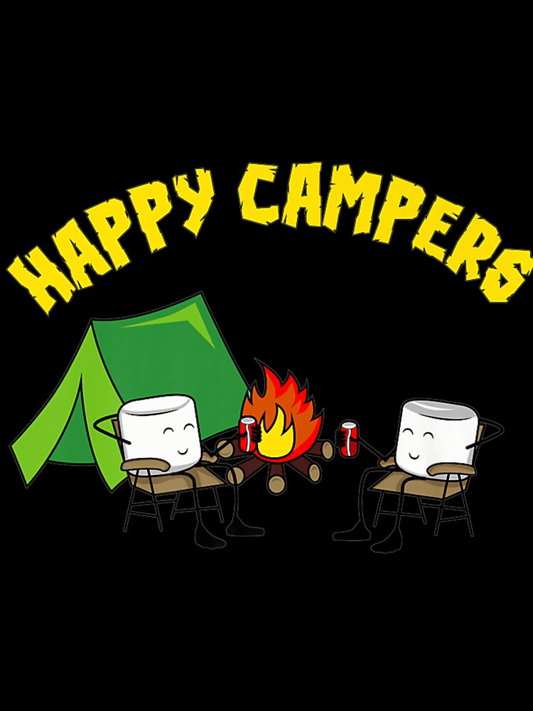 Happy Campers Shirt _ Beer Campfire Marshmallows by JoanneHughes Hoodie, Sweatshirt | BlankRebels.com (Image 3)