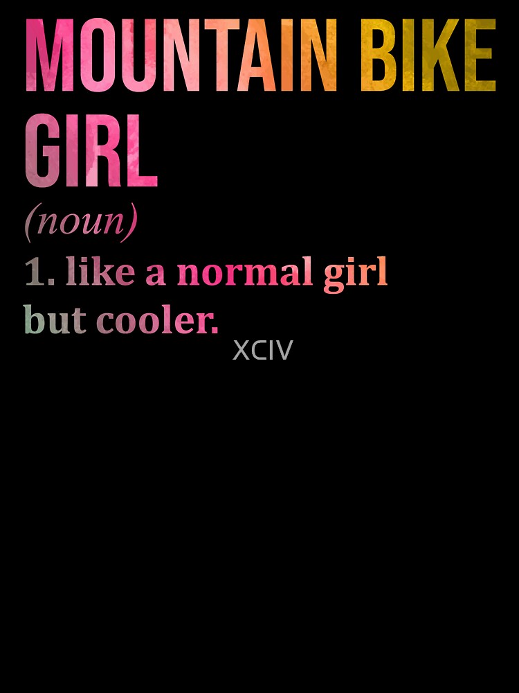 Mountain Bike Girl Definition MTB in Watercolor by XCIV T-Shirts, Hoodie, Sweatshirt | BlankRebels.com (Image 3)