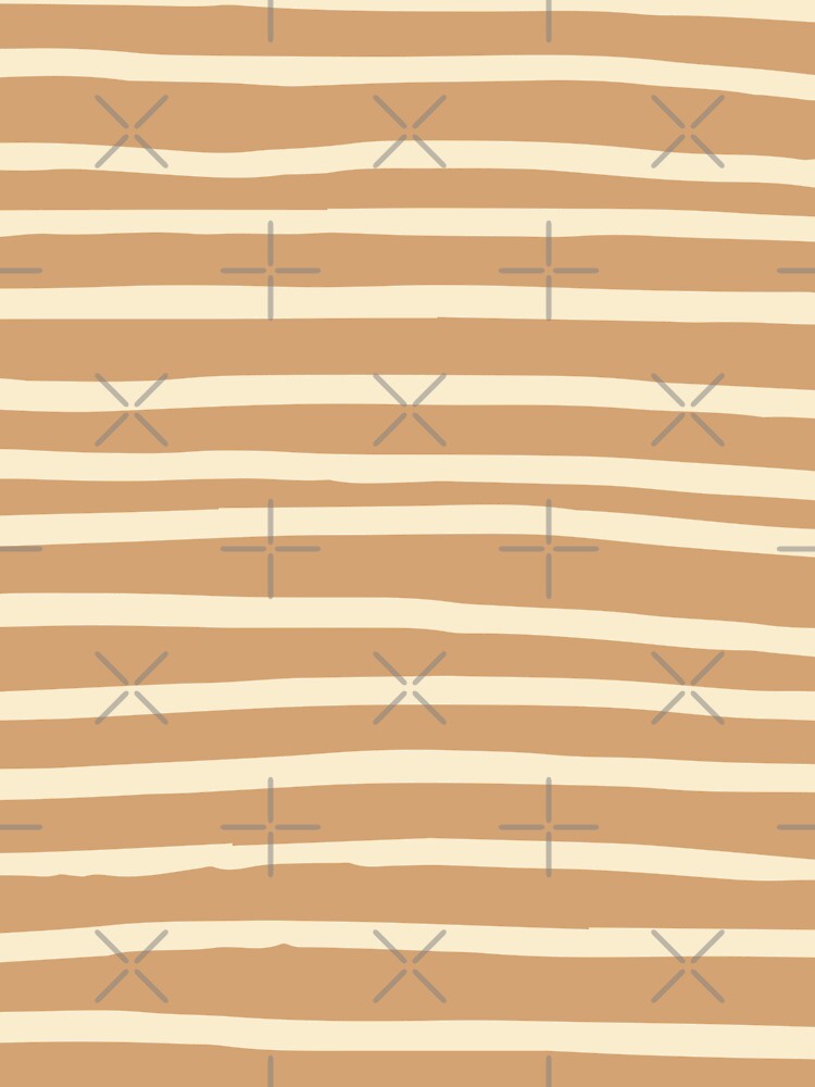 Brown Teraccotta Abstract Mudcloth Lines Pattern by zedonee T-Shirts, Hoodie, Sweatshirt | BlankRebels.com (Image 3)