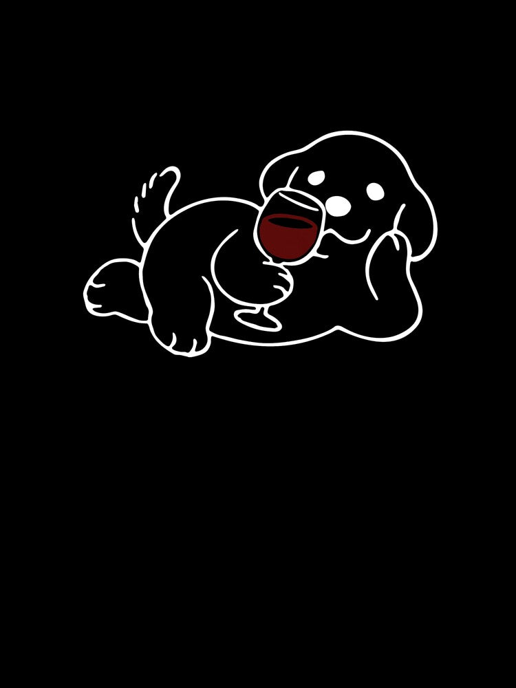 Dog Shirt, Funny Dog Shirt, Dog drinking wine Shirt, funny shirt by JuanKarlos Hoodie, Sweatshirt | BlankRebels.com (Image 3)
