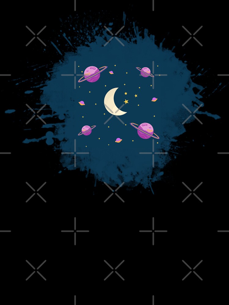 Minimalistic Space Planet Pattern by GraphicsClub T-Shirts, Hoodie, Sweatshirt | BlankRebels.com (Image 3)