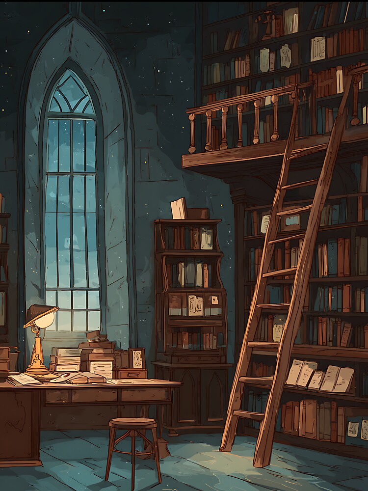 Cozy Vintage Library by bapupa T-Shirts, Hoodie, Sweatshirt | BlankRebels.com (Image 3)