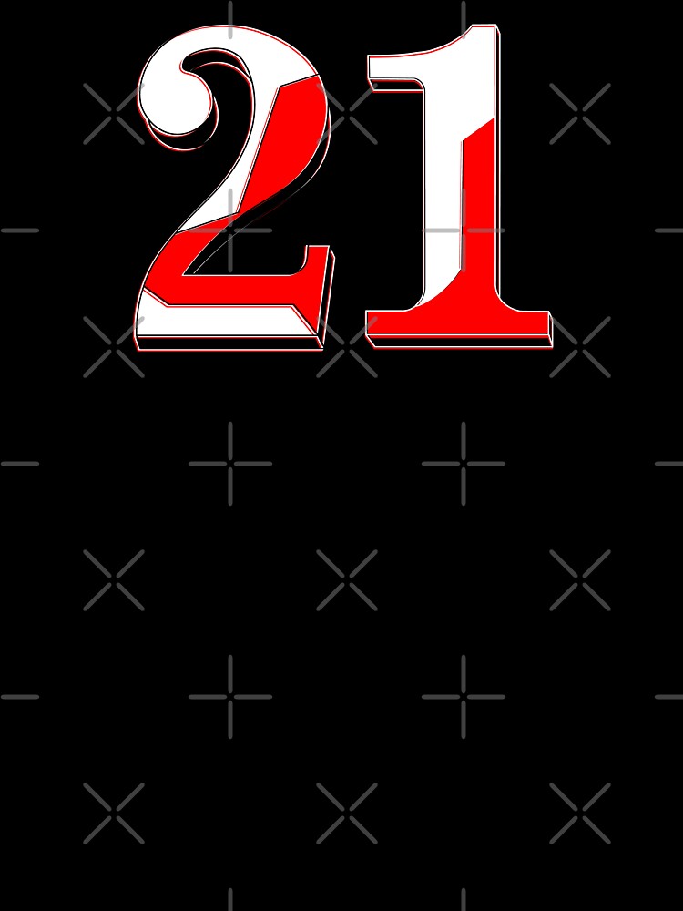 twenty one Bold 21 Soccer Number Design by 4rpixs