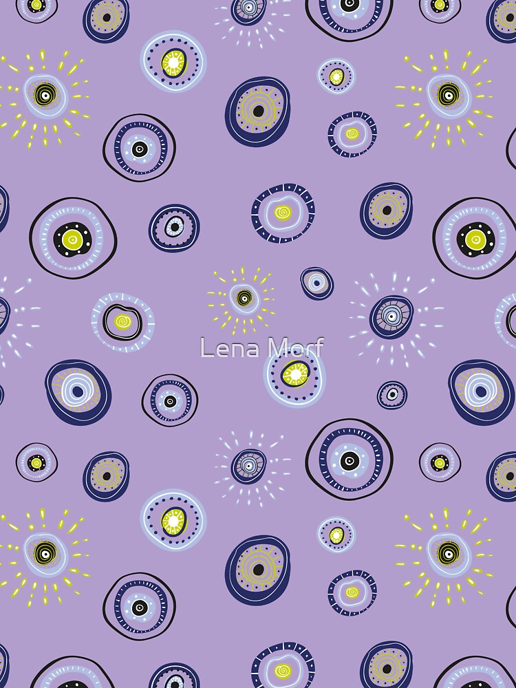 Greek evil eye pattern | Lavender background by Lena Morf T-Shirts, Hoodie, Sweatshirt | BlankRebels.com (Image 3)