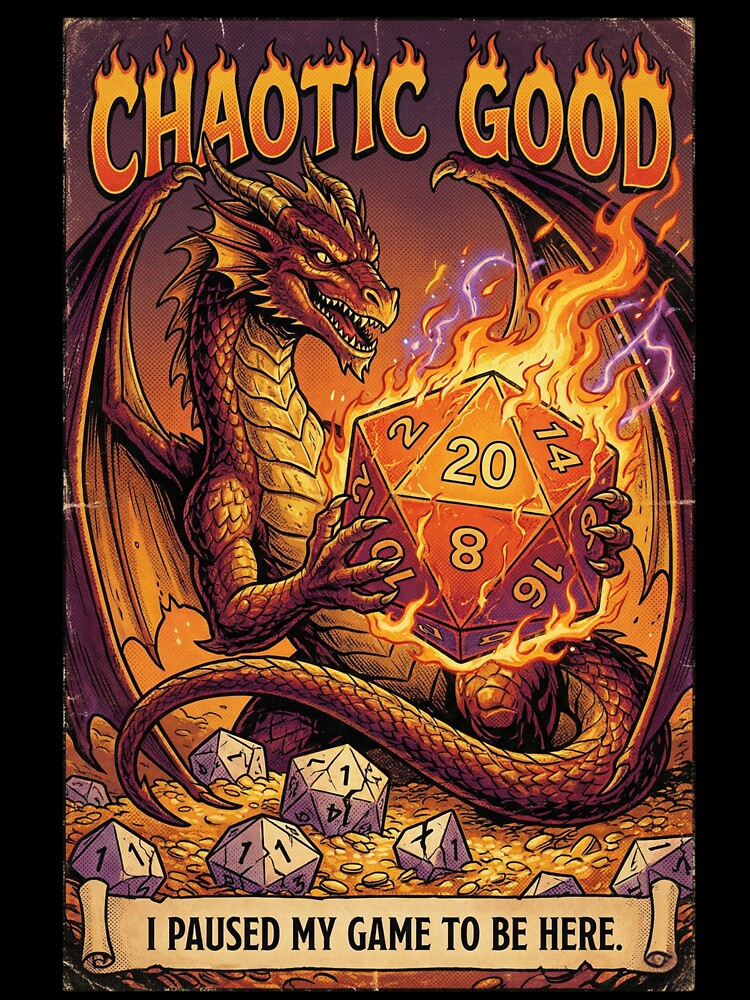 Dragon & Dice Fantasy by NonditStudio T-Shirts, Hoodie, Sweatshirt | BlankRebels.com (Image 3)