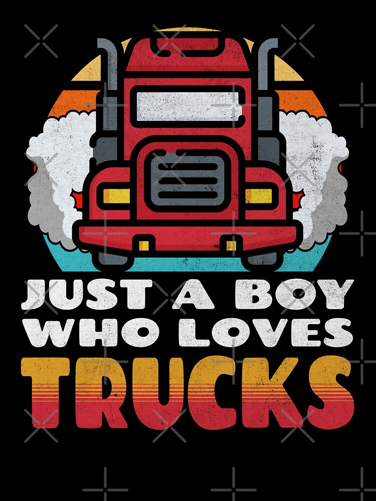 Just a Boy Who Loves Trucks by Studio Bankai T-Shirts, Hoodie, Sweatshirt | BlankRebels.com (Image 3)