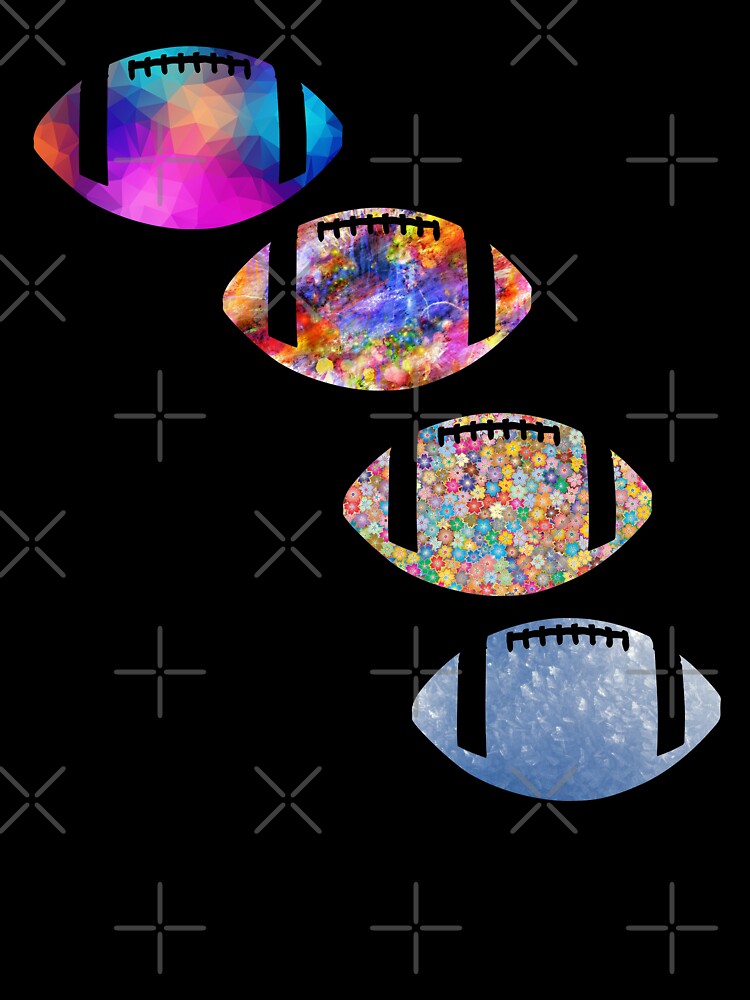 Colorful American Football Sports by Shariss T-Shirts, Hoodie, Sweatshirt | BlankRebels.com (Image 3)