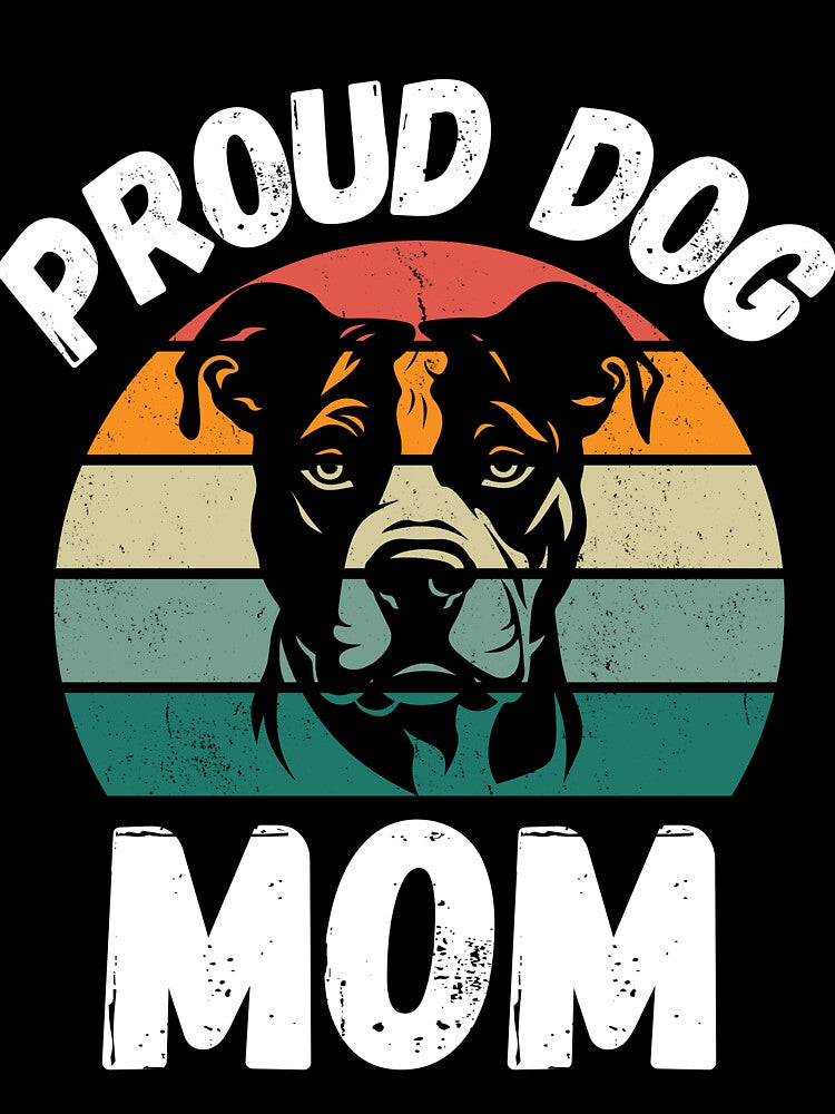 Proud Dog Mom, Vintage Style by RiffRaffGraffix T-Shirts, Hoodie, Sweatshirt | BlankRebels.com (Image 3)