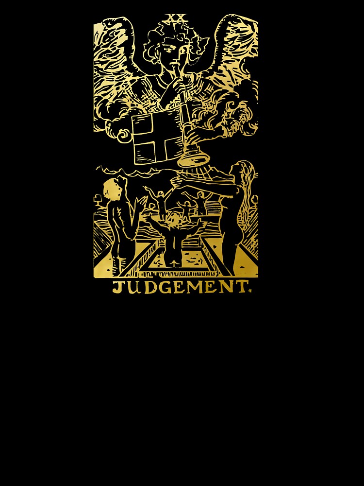 Tarot Card Judgement Gold Deck by Michallandsberg T-Shirts, Hoodie, Sweatshirt | BlankRebels.com (Image 3)