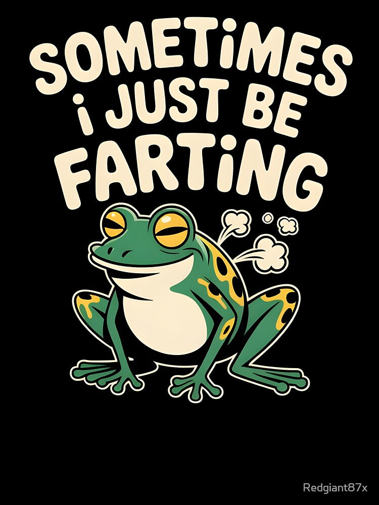 Sometimes I Just Be Farting Funny Vintage Frog – Whimsical Frog Lover Gift by Redgiant87x T-Shirts, Hoodie,... (Image 3)
