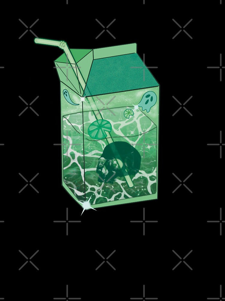 Green Spring Spooky Ocean Kawaii Drink by Ellengsart