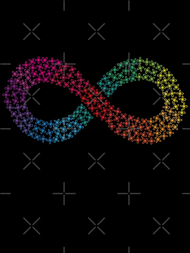 Rainbow Infinity - Neurodiversity - Plain by Tim Veiga T-Shirts, Hoodie, Sweatshirt | BlankRebels.com (Image 3)