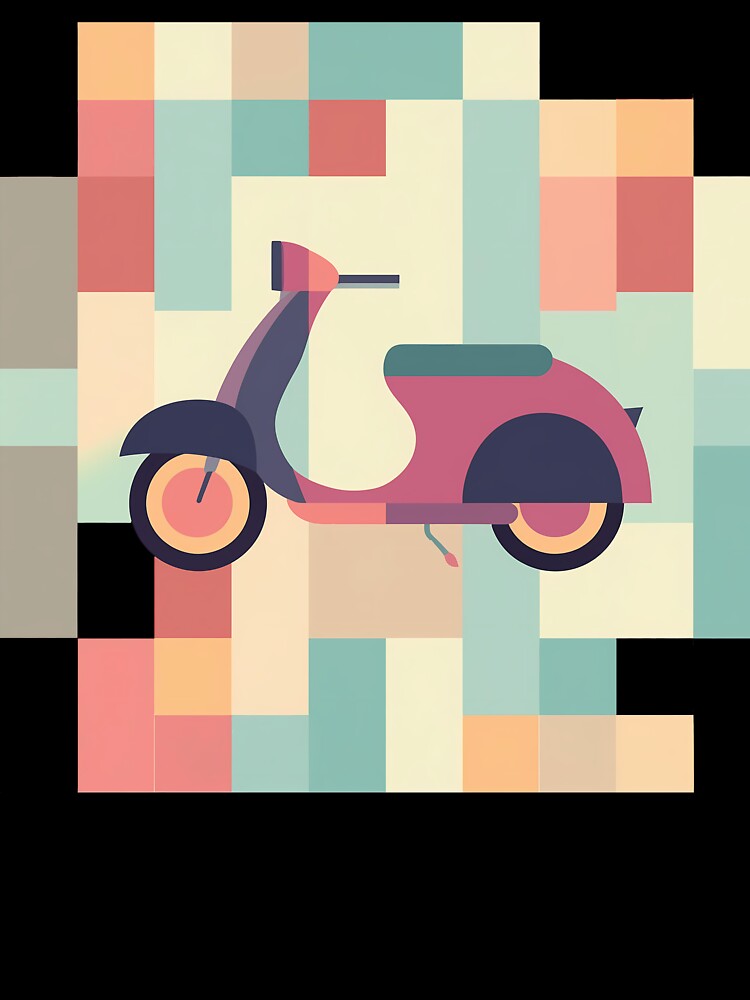 Scooter as Bauhaus Style Art by OzzFrequency T-Shirts, Hoodie, Sweatshirt | BlankRebels.com (Image 3)