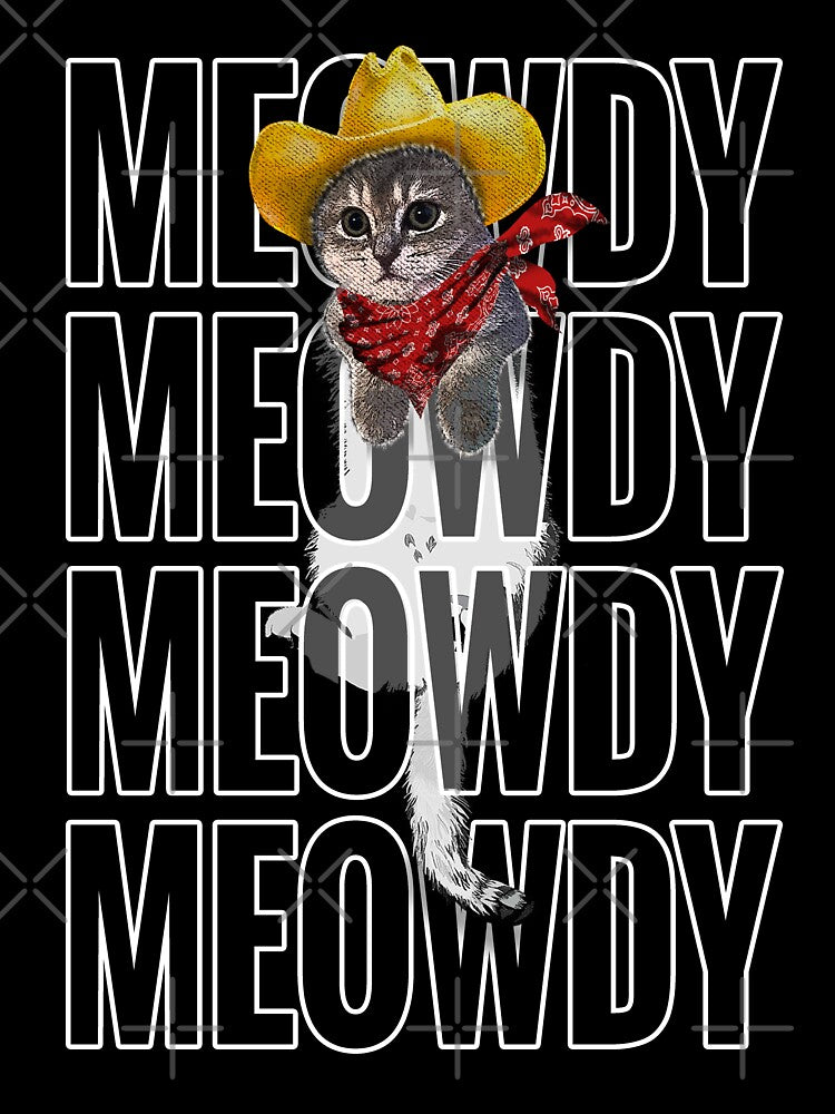 Meowdy Cowboy Texas Cat by 7thCrown T-Shirts, Hoodie, Sweatshirt | BlankRebels.com (Image 3)